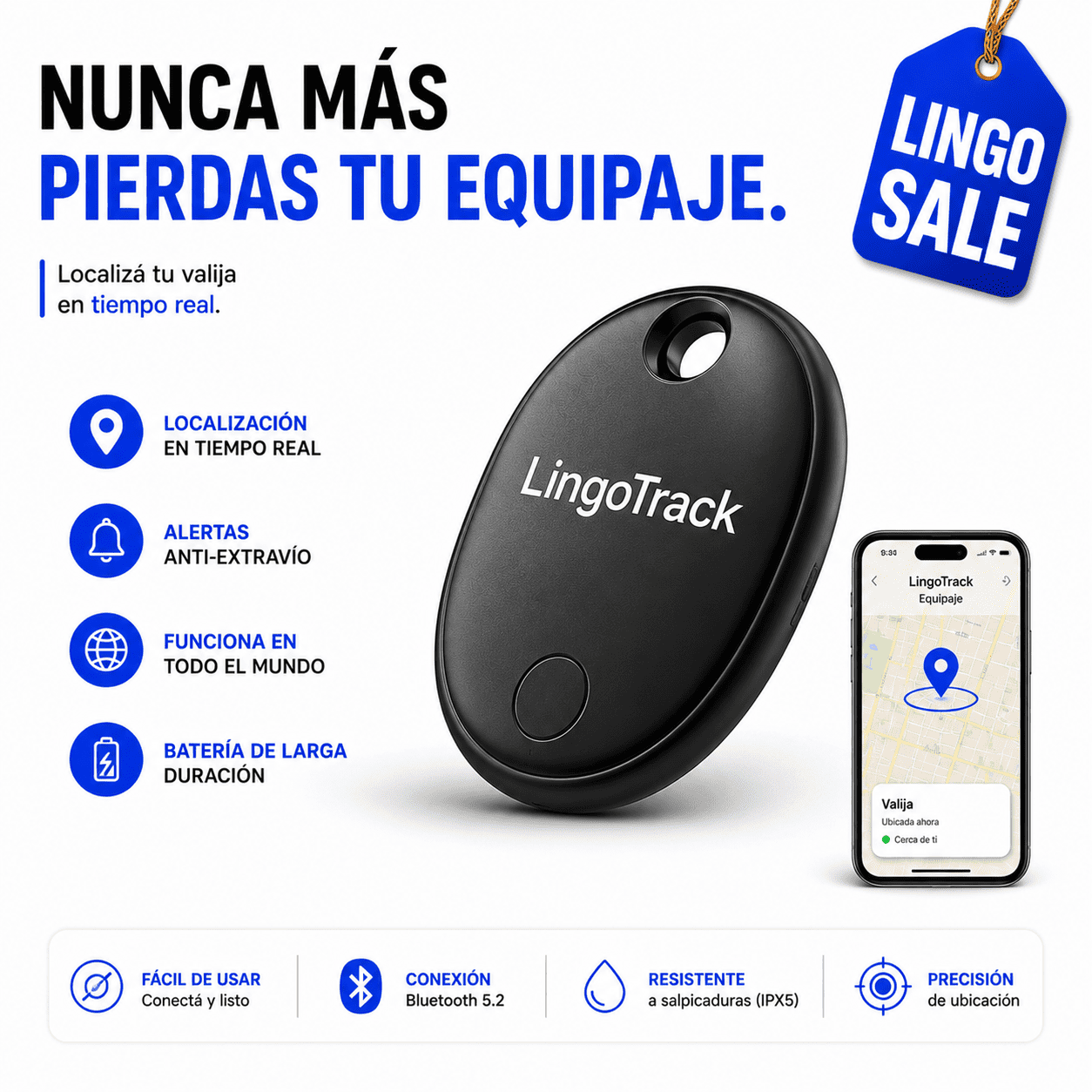 LingoTrack localizador de valijas
